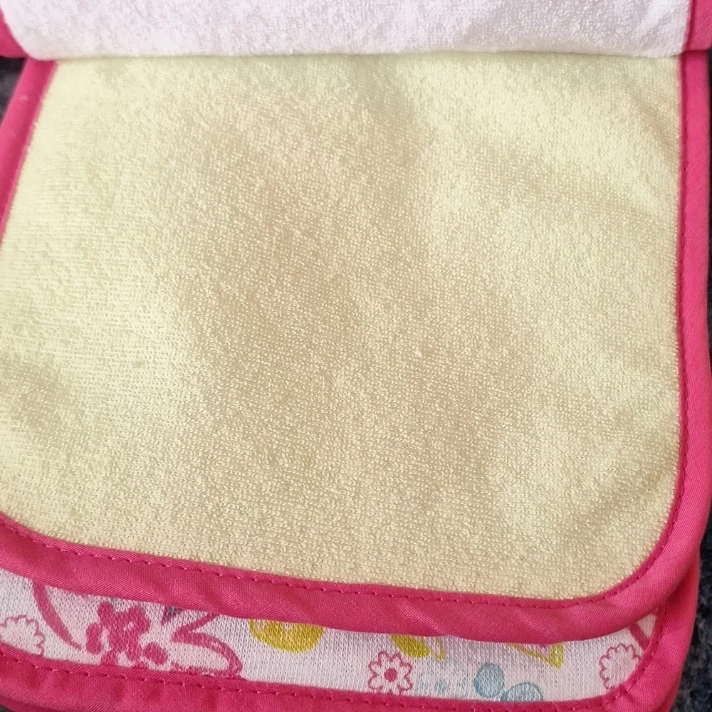 Baby Gear Pink and Yellow Burp Cloths Essential Collection